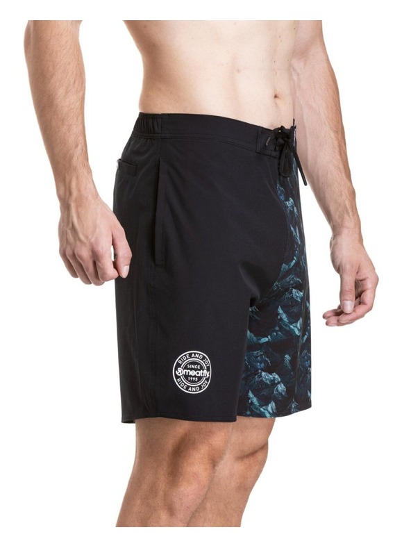Meatfly Meatfly muške kupaće gaće Ernie Boardshorts 19" Green Mountains / Quiet Gray