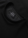 Ombre Clothing Muške dukserice sa srebrnom i crnom aplikacijom pantere na prsima sa okruglim izrezom - crna V1 OM-SSNZ-0273 Ombre Clothing