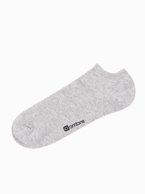 Ombre Clothing Muške čarape 3-pack - siva melanž V3 OM-SOSS-0102 Ombre Clothing