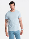 Ombre Clothing Svijetloplava muška osnovna majica Ombre Clothing