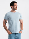 Ombre Clothing Svijetloplava muška osnovna majica Ombre Clothing