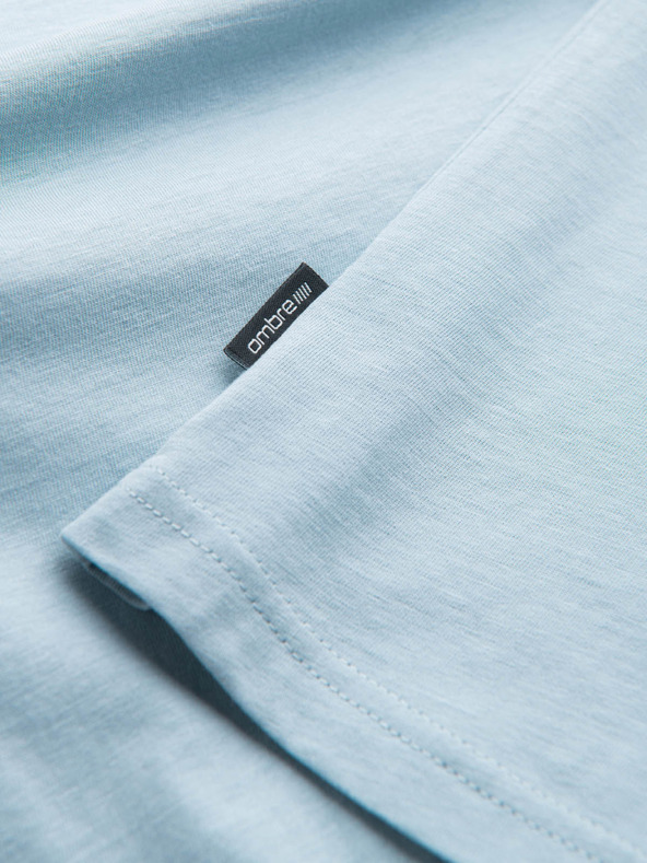 Ombre Clothing Svijetloplava muška osnovna majica Ombre Clothing