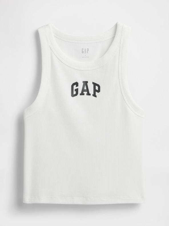GAP Rebrasta majica bez rukava s logom GAP