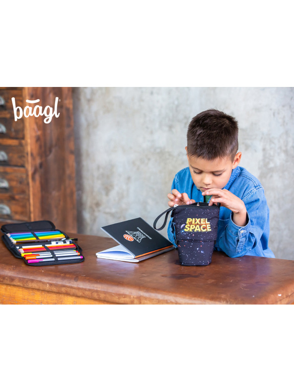 BAAGL  BAAGL Školski penal Pastelkovnik Pixel Space GRS