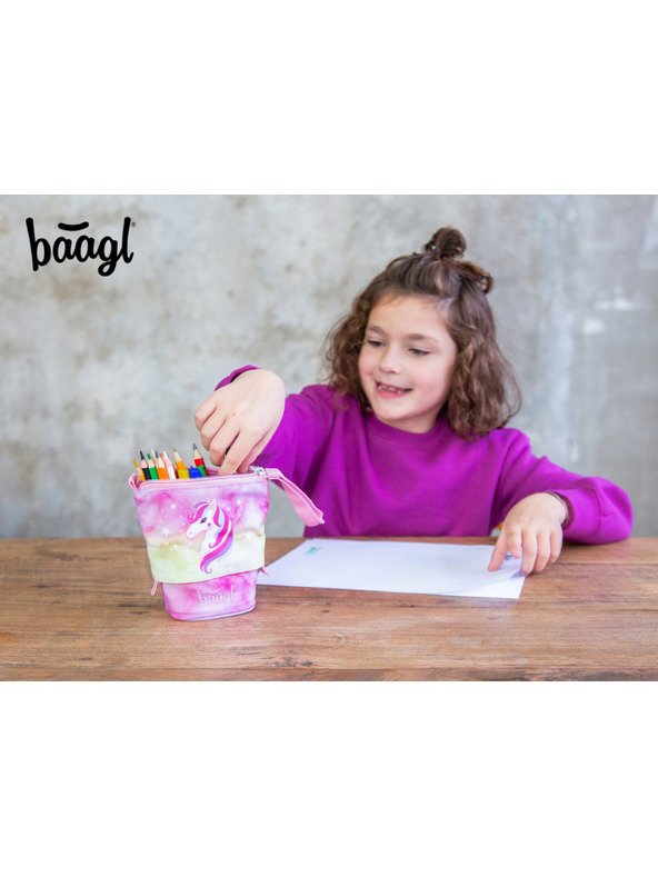 BAAGL  BAAGL Školski penal Pastelkovnik Rainbow Unicorn GRS