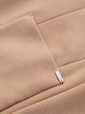 Ombre Clothing Muška strukturirana jakna s visokim ovratnikom i kapuljačom - svijetlo smeđa V1 M167 Ombre Clothing