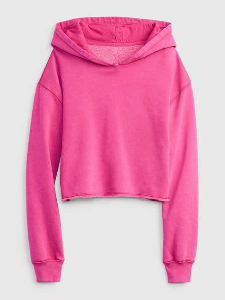 GAP Dječja cropped majica s kapuljačom GAP