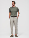 Ombre Clothing Muške chino hlače REGULAR FIT s elastičnim strukom - siva i bež V1 P1525 Ombre Clothing