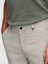 Ombre Clothing Muške chino hlače REGULAR FIT s elastičnim strukom - siva i bež V1 P1525 Ombre Clothing