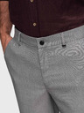 Ombre Clothing Muške chino hlače REGULAR FIT s elastičnim strukom - siva V2 P1525 Ombre Clothing