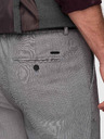 Ombre Clothing Muške chino hlače REGULAR FIT s elastičnim strukom - siva V2 P1525 Ombre Clothing