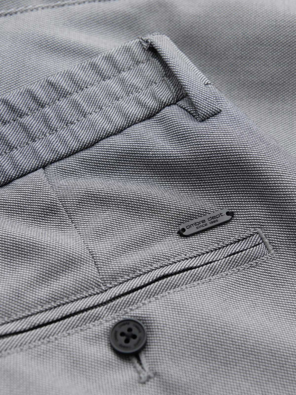 Ombre Clothing Muške chino hlače REGULAR FIT s elastičnim strukom - siva V2 P1525 Ombre Clothing