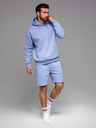Ombre Clothing Unisex donje rublje kratke hlače s rebrastim strukom - lavanda V9 OU-SRBC-0101 Ombre Clothing