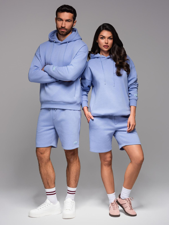 Ombre Clothing Unisex donje rublje kratke hlače s rebrastim strukom - lavanda V9 OU-SRBC-0101 Ombre Clothing