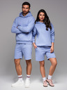 Ombre Clothing Unisex donje rublje kratke hlače s rebrastim strukom - lavanda V9 OU-SRBC-0101 Ombre Clothing