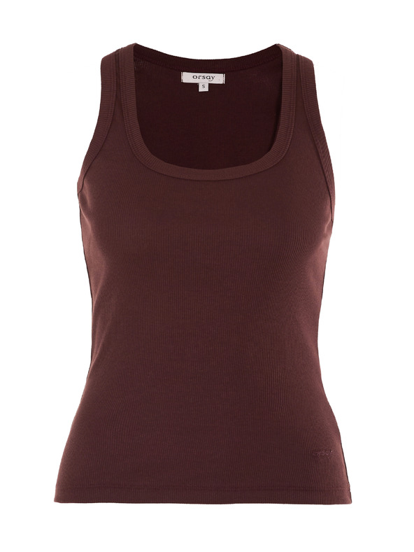 Orsay Tamnosmeđa ženska majica bez rukava ORSAY