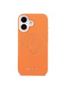 Guess Guess PU Perforated 4G Logo MagSafe Zadnji poklopac za iPhone 17 Orange