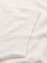Ombre Clothing Muški džemper s okruglim izrezom i kratkim rukavima - bijeli
