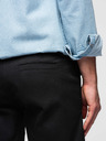 Ombre Clothing Muške klasične chino bermude sa savijenim nogavicama - crne V9 W532 Ombre Clothing