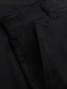 Ombre Clothing Muške klasične chino bermude sa savijenim nogavicama - crne V9 W532 Ombre Clothing