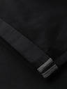 Ombre Clothing Muške klasične chino bermude sa savijenim nogavicama - crne V9 W532 Ombre Clothing