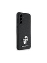 Karl Lagerfeld Karl Lagerfeld PU Saffiano Metal Karl and Choupette Stražnja Zaštita za Samsung Galaxy A56 Black
