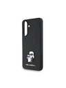 Karl Lagerfeld Karl Lagerfeld PU Saffiano Metal Karl and Choupette Stražnja Zaštita za Samsung Galaxy A56 Black