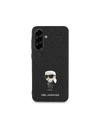 Karl Lagerfeld Karl Lagerfeld Fixed Glitter Metal Ikonik Stražnja Zaštita za Samsung Galaxy A56 Black
