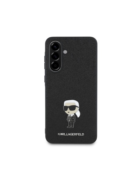 Karl Lagerfeld Karl Lagerfeld Fixed Glitter Metal Ikonik Stražnja Zaštita za Samsung Galaxy A56 Black