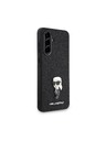 Karl Lagerfeld Karl Lagerfeld Fixed Glitter Metal Ikonik Stražnja Zaštita za Samsung Galaxy A56 Black