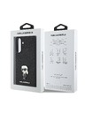 Karl Lagerfeld Karl Lagerfeld Fixed Glitter Metal Ikonik Stražnja Zaštita za Samsung Galaxy A56 Black