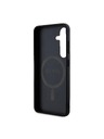 Guess Guess PU Leather 4G Colored Ring MagSafe Stražnja Zaštita za Samsung Galaxy S24 Black