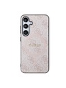Guess Guess PU Leather 4G Colored Ring MagSafe Stražnja Zaštita za Samsung Galaxy S24 Pink