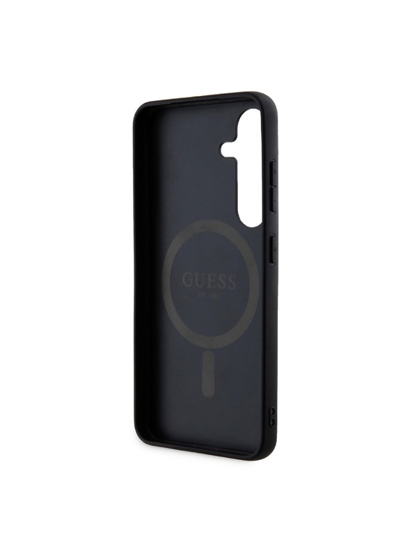 Guess Guess PU Leather 4G Colored Ring MagSafe Stražnja Zaštita za Samsung Galaxy S24 Pink