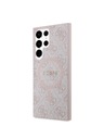 Guess Guess PU Leather 4G Colored Ring MagSafe Stražnja Zaštita za Samsung Galaxy S24 Ultra Pink