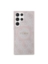 Guess Guess PU Leather 4G Colored Ring MagSafe Stražnja Zaštita za Samsung Galaxy S24 Ultra Pink