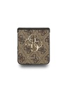 Guess Guess PU 4G Metal Logo Stražnja Zaštita za Samsung Galaxy Z Flip 7 Brown