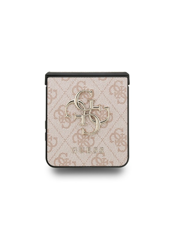 Guess Guess PU 4G Metal Logo Stražnja Zaštita za Samsung Galaxy Z Flip 7 Pink