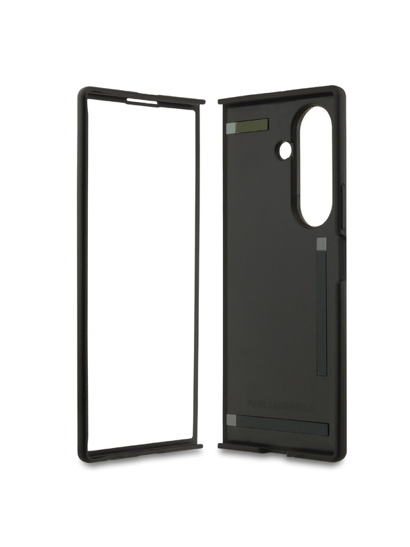 Karl Lagerfeld Karl Lagerfeld PU Karl and Choupette Heads Magnetna Stražnja Zaštita za Samsung Galaxy Z Fold 7 Black
