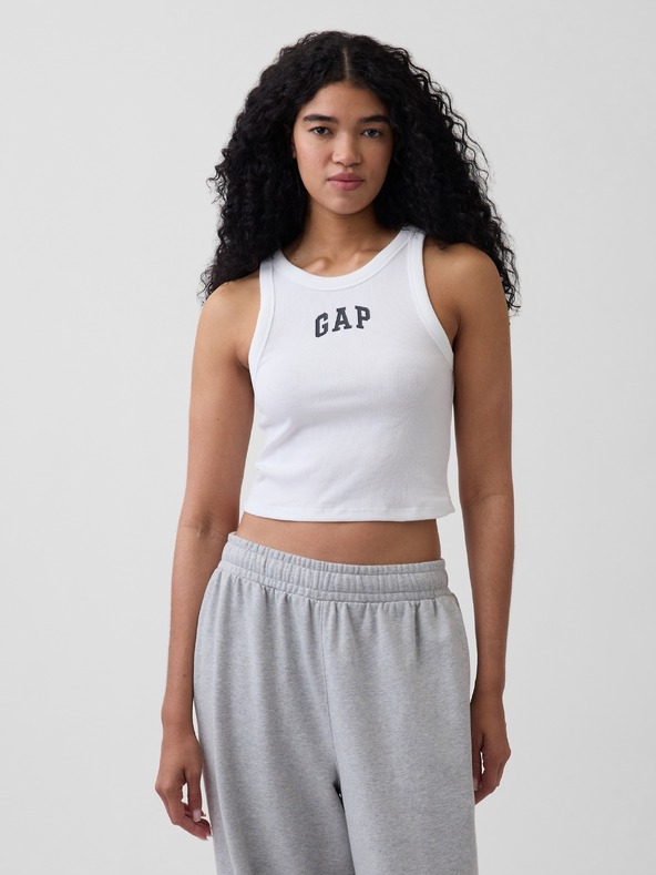 GAP Rebrasta majica bez rukava s logom GAP