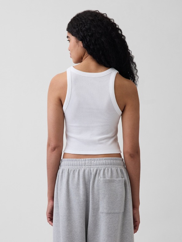 GAP Rebrasta majica bez rukava s logom GAP