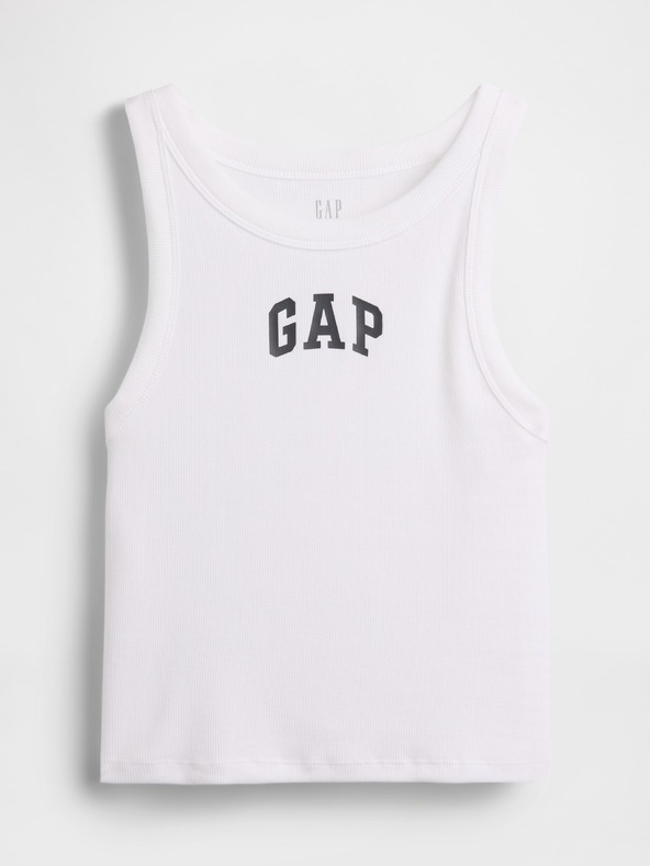 GAP Rebrasta majica bez rukava s logom GAP