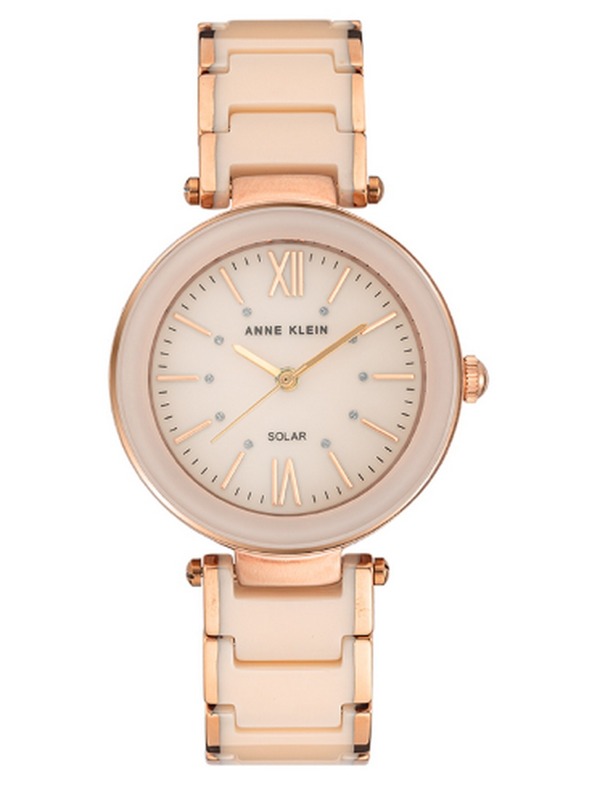 Anne Klein Ženski okrugli satovi Anne Klein solarno napajanje AK/3844BHRG