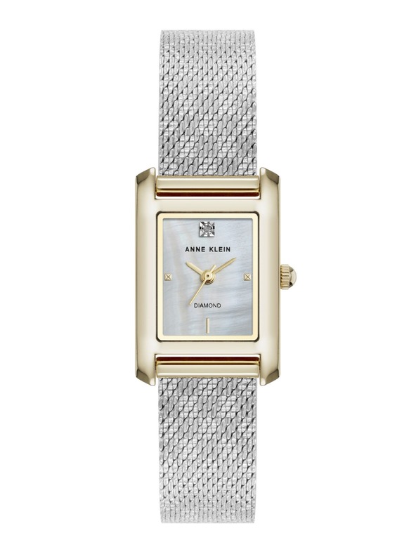 Anne Klein Ženski kvadratni satovi Anne Klein mesh AK/5233MPTT