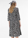 Orsay Crna ženska midi haljina s uzorkom ORSAY