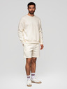Ombre Clothing Komplet od dvije UNISEX kratke hlače s elastičnim pojasem - kremasto/svjetlosmeđa V2 Z129 Ombre Clothing