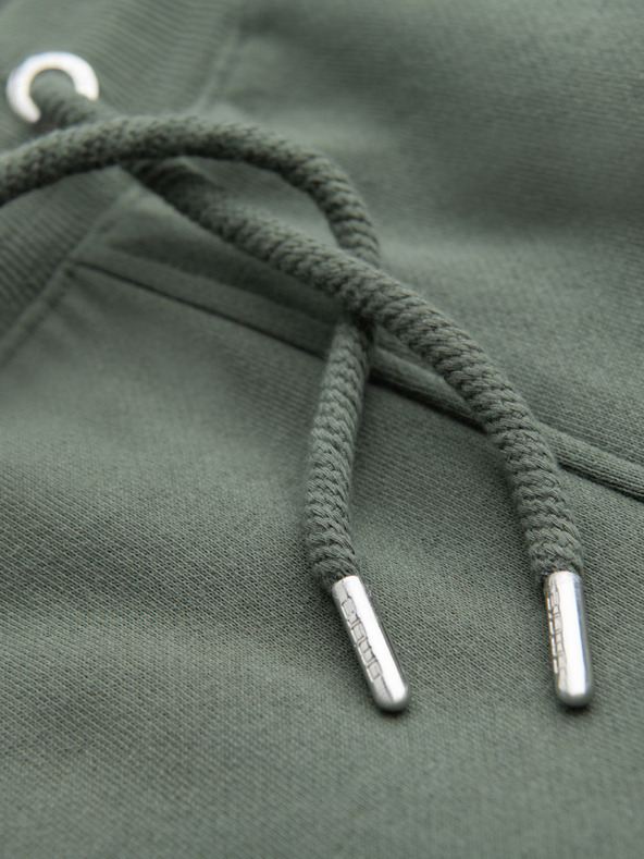 Ombre Clothing Komplet od dvije muške sportske kratke hlače s prugama - kremasta/maslinasta V2 Z128 Ombre Clothing