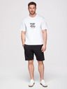 Ombre Clothing Komplet od dvije muške osnovne sportske kratke hlače - crna/kremasta V2 Z124 Ombre Clothing