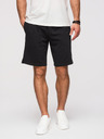 Ombre Clothing Komplet od dvije muške sportske kratke hlače od frotira regular fit - crna/svjetlozalena V1 Z125 Ombre Clothing
