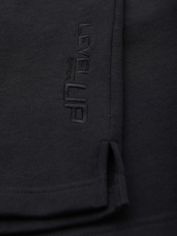 Ombre Clothing Komplet od dvije muške sportske kratke hlače od frotira regular fit - crna/svjetlozalena V1 Z125 Ombre Clothing
